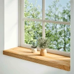 vidaXL Περβάζια παραθύρων 2 τεμ. Αν. Καφέ 90x30x2 εκ. Μασίφ Ξύλο Δρυός