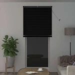 vidaXL Βενετσιάνικη Σκίαση Μαύρο 213 x 70 εκ PVC