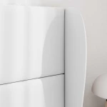vidaXL Αυτί Κεφαλής Λευκό 80 x 23 x 6 εκ. PVC
