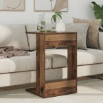 vidaXL Τραπεζάκι Πλευράς Παλιό ξύλο 40 x 38 x 62,5 εκ