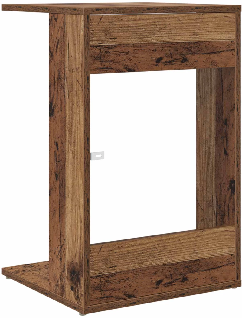 vidaXL Τραπεζάκι Πλευράς Παλιό ξύλο 40 x 38 x 62,5 εκ