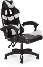Καρέκλα γραφείου gaming William PU μαύρο-λευκό 60x59x108/118