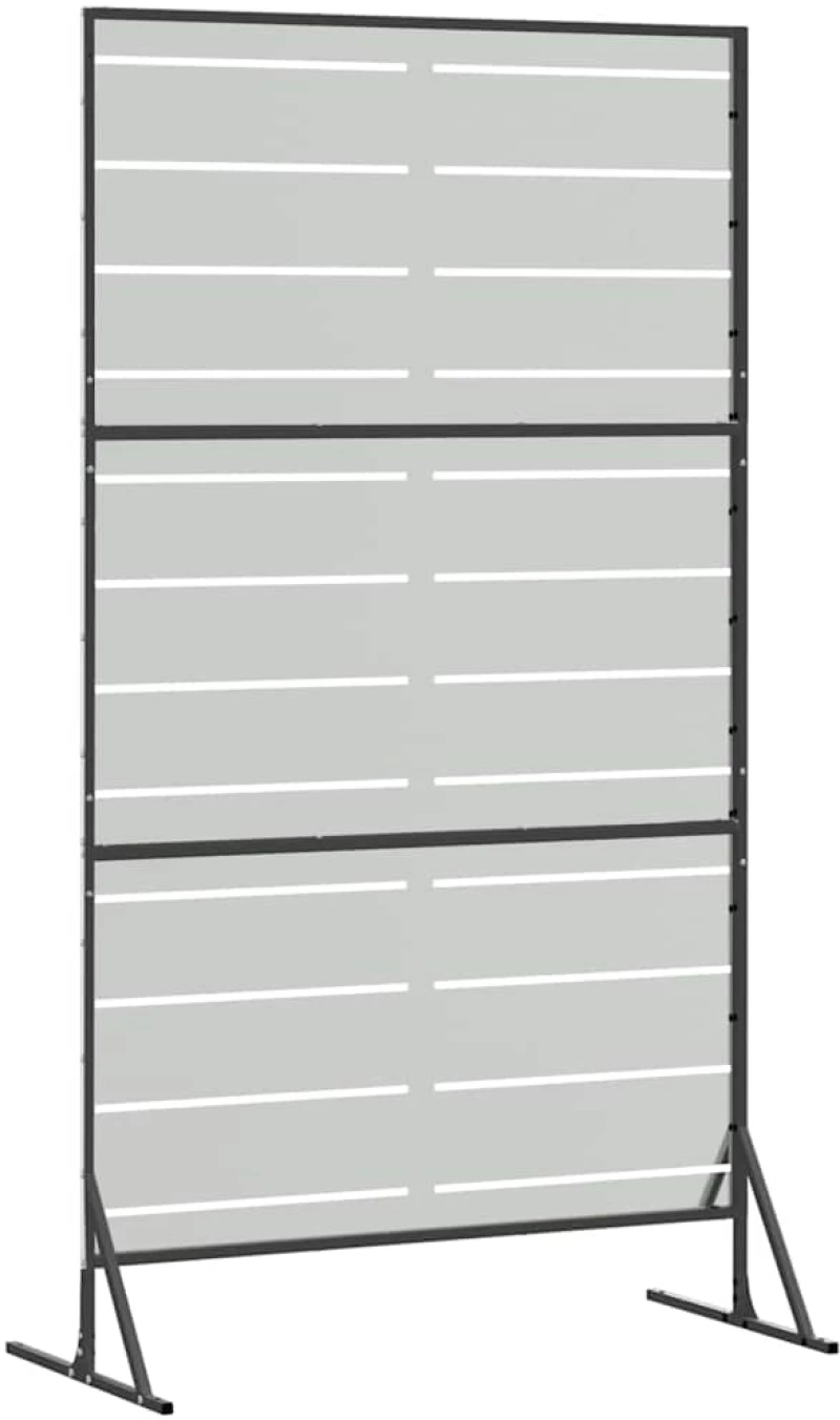 vidaXL Οθόνη Ιδιωτικότητας Γκρι 100 x 50 x 180 εκ. Ατσάλι