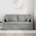 vidaXL Καναπές Ανοιχτό γκρι 158 x 78 x 80 εκ Βελούδο