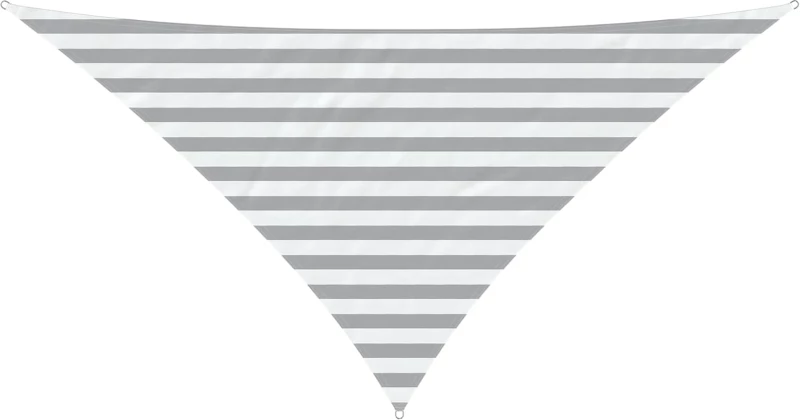 vidaXL Πανί σκιάς Ανοιχτό Γκρι και Λευκό 2,5 x 2,5 x 3,5 m