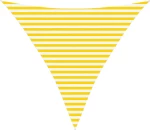 vidaXL Πανί σκιάς Κίτρινο και Λευκό 3,6 x 3,6 x 3,6 m