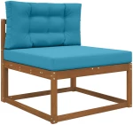 vidaXL Μαξιλάρι Καναπέ Εξωτερικού Χώρου 2 pcs Βασιλικό Μπλε