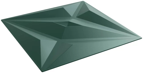 vidaXL Πάνελ τοίχου 24 pcs Αστέρι Πράσινο 50 x 50 cm Φελιζόλ XPS