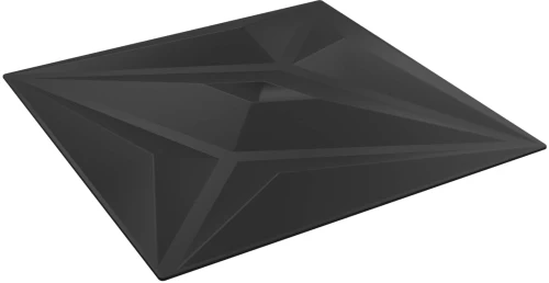 vidaXL Πάνελ τοίχου Αστέρι 24 pcs Μαύρο Αστέρι 50 x 50 cm Φελιζόλ XPS
