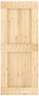 vidaXL Πόρτα NARVIK Φυσικό 85 x 210 cm Συμπαγές Ξύλο Πεύκου
