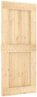 vidaXL Πόρτα NARVIK Φυσικό 90 x 210 cm Συμπαγές Ξύλο Πεύκου