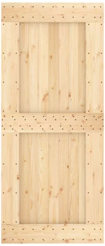 vidaXL Πόρτα NARVIK Φυσικό 90 x 210 cm Συμπαγές Ξύλο Πεύκου
