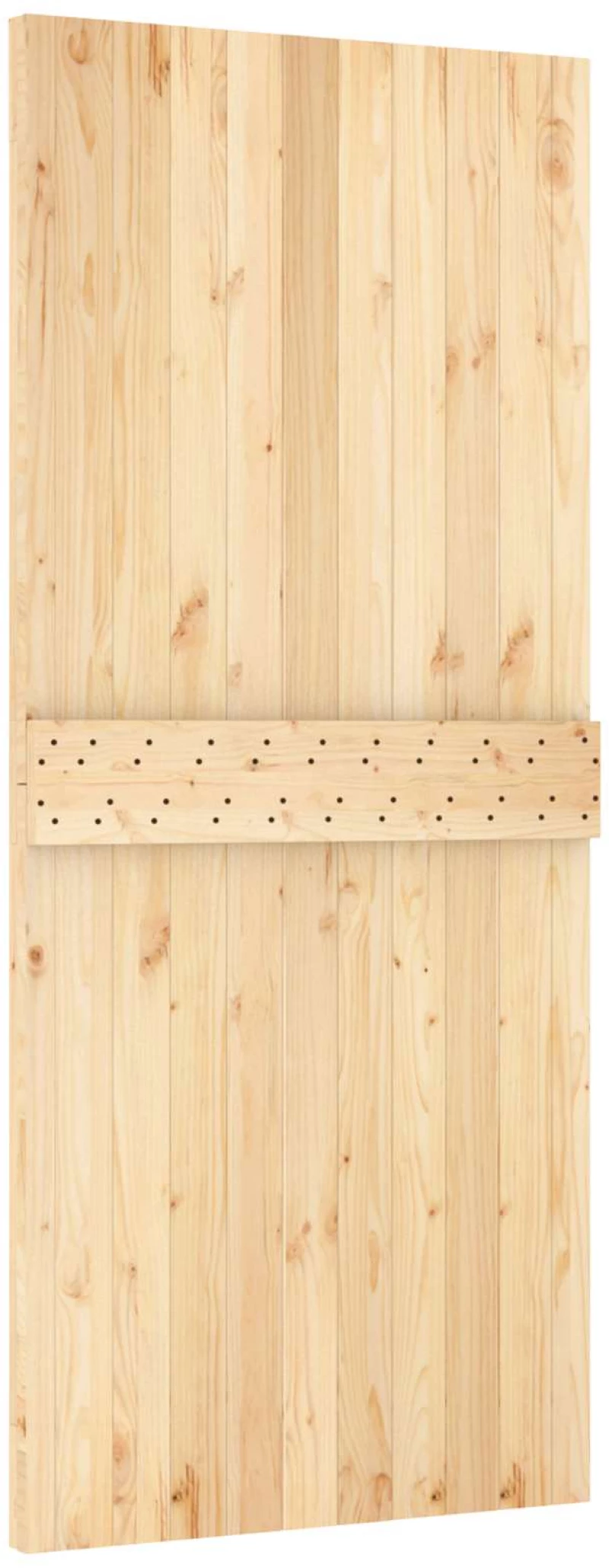 vidaXL Πόρτα NARVIK Φυσικό 90 x 210 cm Συμπαγές Ξύλο Πεύκου