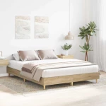vidaXL Σκελετός Κρεβατιού 2 pcs Σονόμα 152 x 203 cm Επεξεργασμένο ξύλο