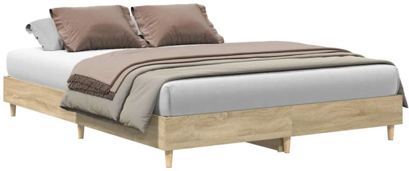 vidaXL Σκελετός Κρεβατιού 2 pcs Σονόμα 152 x 203 cm Επεξεργασμένο ξύλο