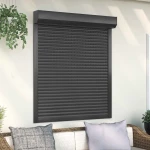 vidaXL Ρολό εισόδου Ανθρακί 110 x 130 cm Αλουμίνιο και Πολυουρεθάνη