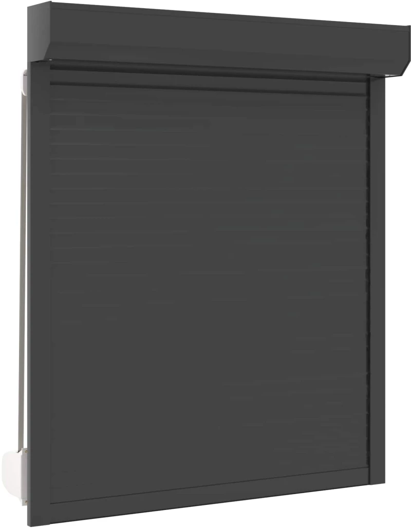 vidaXL Ρολό εισόδου Ανθρακί 110 x 130 cm Αλουμίνιο και Πολυουρεθάνη
