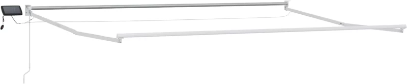 vidaXL Χειροκίνητη αναδιπλούμενη τέντα με LED 4 x 3 μ