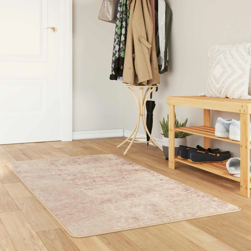 vidaXL Χαλί Runner MARSA Μπεζ 80 x 150 cm Πολυέστερ και PVC