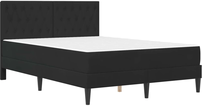 vidaXL Σκελετός κρεβατιού με στρώμα Μαύρο 160 x 200 cm Βελούδο