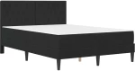 vidaXL Σκελετός κρεβατιού με στρώμα Μαύρο 160 x 200 cm Βελούδο