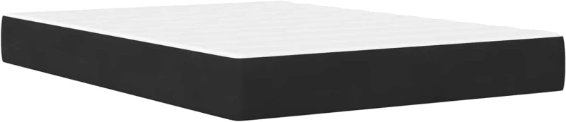 vidaXL Σκελετός κρεβατιού με στρώμα Μαύρο 160 x 200 cm Βελούδο