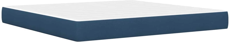vidaXL Σκελετός κρεβατιού με στρώμα Μπλε 180 x 200 cm ύφασμα