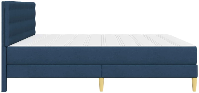 vidaXL Σκελετός κρεβατιού με στρώμα Μπλε 180 x 200 cm ύφασμα