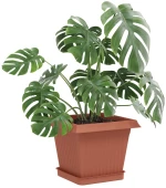 vidaXL Γλάστρες φυτών 24 pcs Κεραμιδί 16 x 16 x 14 εκ Πλαστικό