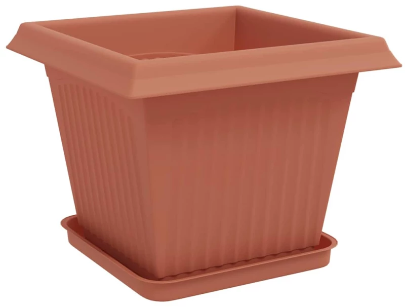 vidaXL Γλάστρες φυτών 6 pcs Κεραμιδί 33 x 33 x 26 εκ Πλαστικό