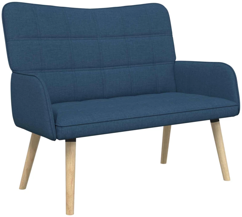vidaXL Διθέσιος Καναπές Μπλε 115 x 61 x 87 εκ. ύφασμα