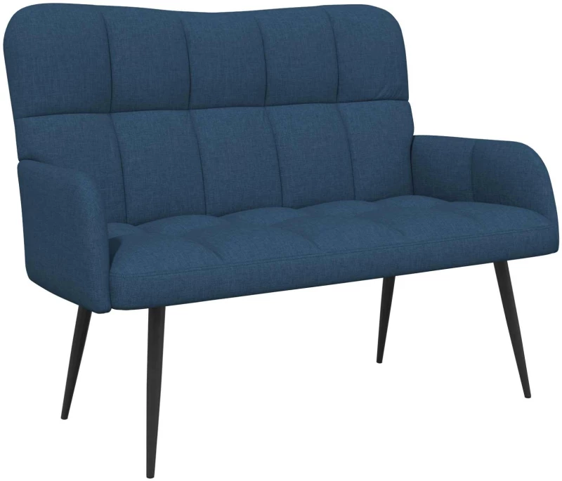 vidaXL Διθέσιος Καναπές Μπλε 115 x 61 x 87 εκ. ύφασμα