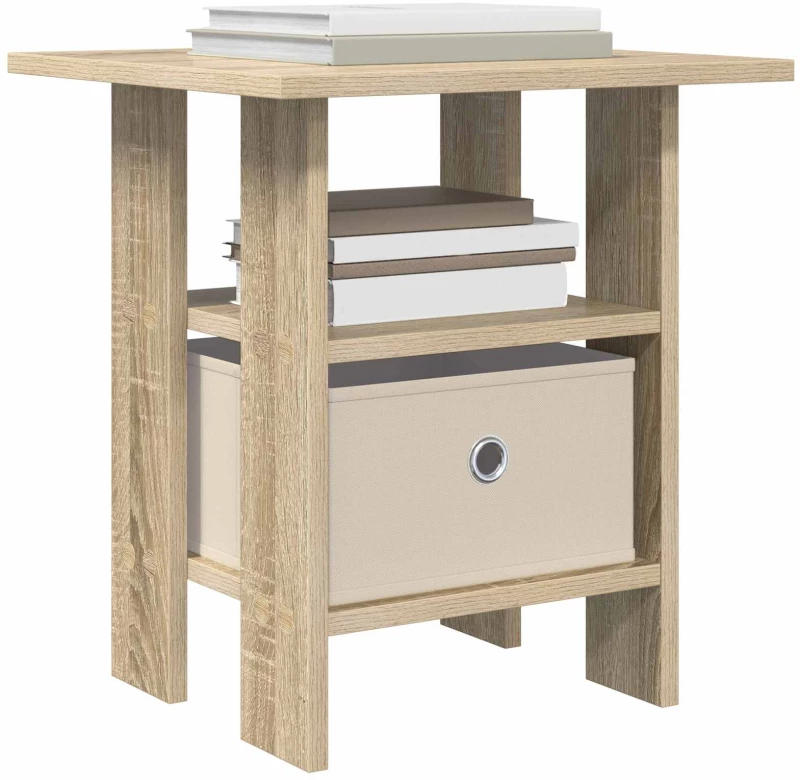 vidaXL Κομοδίνο 2 pcs Δρύς Sonoma 41 x 40 x 45 εκ Επεξεργασμένο ξύλο
