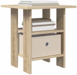 vidaXL Κομοδίνο 2 pcs Δρύς Sonoma 41 x 40 x 45 εκ Επεξεργασμένο ξύλο