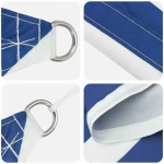 vidaXL Πανί σκιάς Μπλε και άσπρο 7 x 4 m 100% Πολυέστερ Οξφόρδη