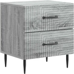 vidaXL Κομοδίνο Γκρι Sonoma 43 x 34,5 x 47,5 εκ Επεξεργασμένο Ξύλο