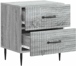 vidaXL Κομοδίνο Γκρι Sonoma 43 x 34,5 x 47,5 εκ Επεξεργασμένο Ξύλο