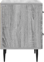 vidaXL Κομοδίνο Γκρι Sonoma 43 x 34,5 x 47,5 εκ Επεξεργασμένο Ξύλο