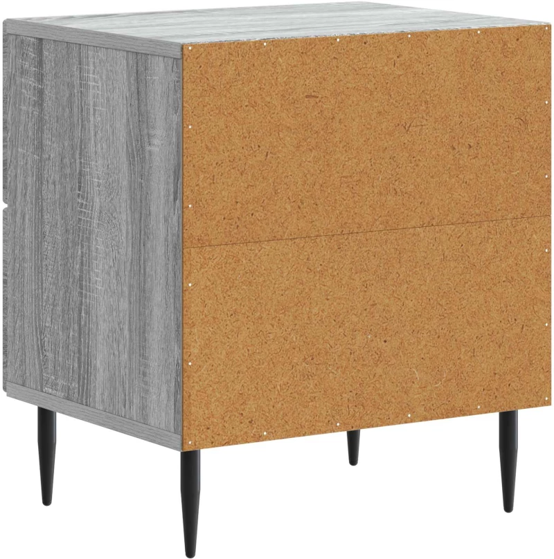 vidaXL Κομοδίνο Γκρι Sonoma 43 x 34,5 x 47,5 εκ Επεξεργασμένο Ξύλο