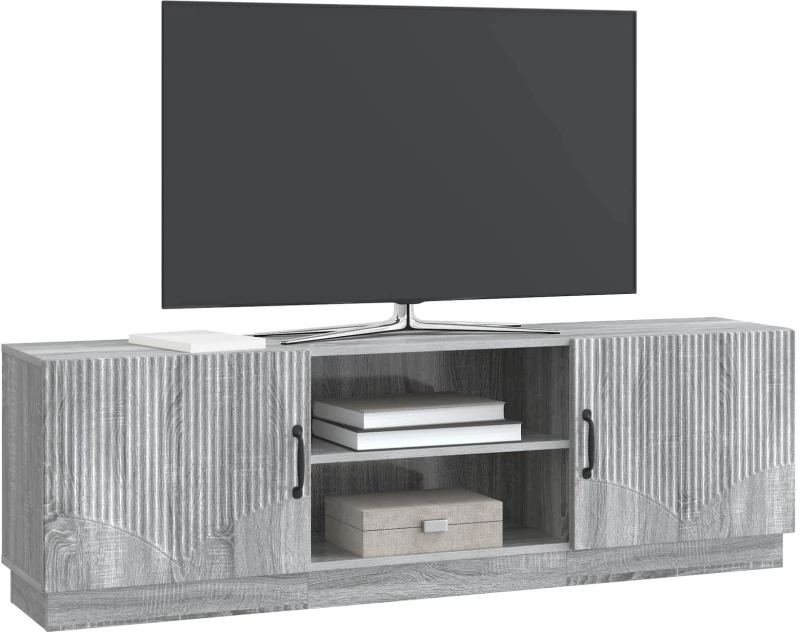 vidaXL Ντουλάπι TV Γκρι Sonoma 150 x 31 x 47 εκ Επεξεργασμένο Ξύλο