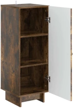 vidaXL Πλαϊνό γραφείο Καπνισμένο Ξύλο Δρυός 33 x 34,5 x 90 εκ