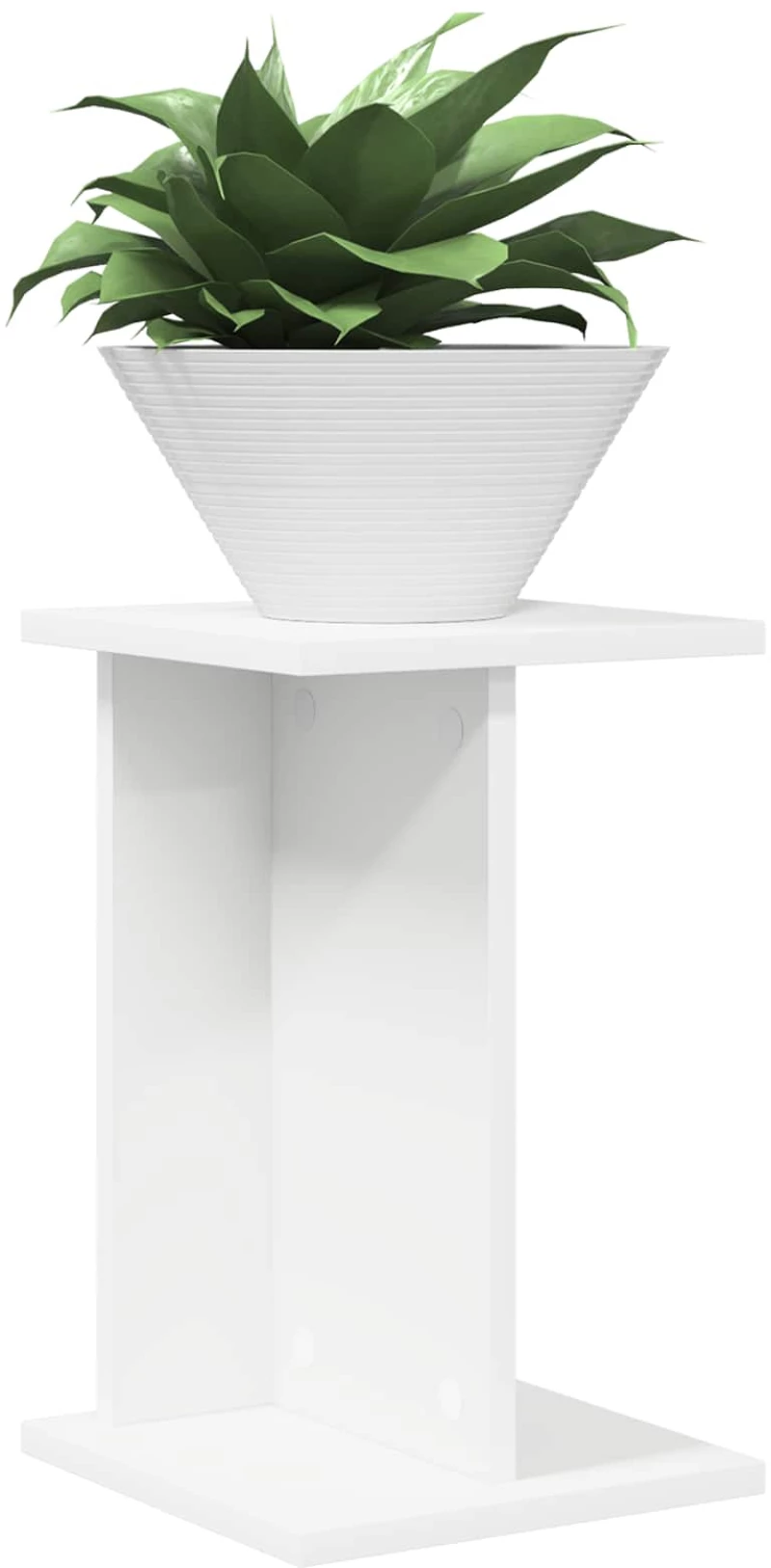vidaXL Βάση φυτών Λευκός 25 x 25,5 x 40,5 εκ.