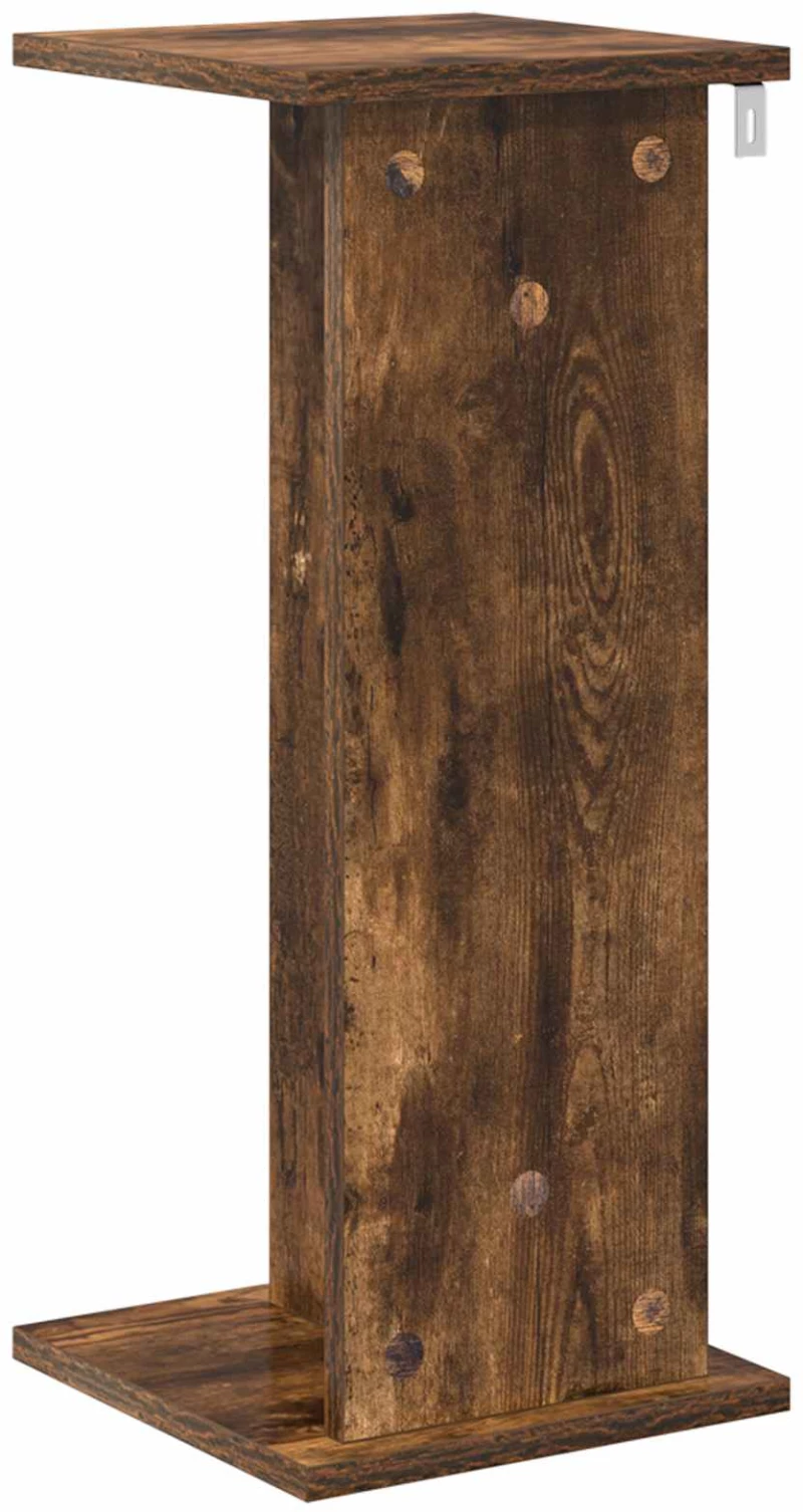 vidaXL Βάση φυτών Καπνιστή Δρυς 25 x 25,5 x 60,5 εκ.