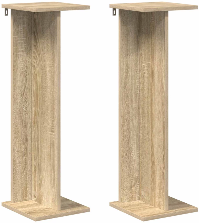 vidaXL Βάση φυτών 2 pcs Δρύς Sonoma 25 x 25,5 x 80,5 εκ.