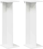 vidaXL Βάση φυτών 2 pcs Λευκός 25 x 25,5 x 80,5 εκ.