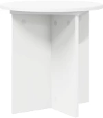 vidaXL Βάση φυτών 2 pcs Λευκό Ø40 x 40 εκ Επεξεργασμένο Ξύλο
