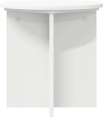 vidaXL Βάση φυτών 2 pcs Λευκό Ø40 x 40 εκ Επεξεργασμένο Ξύλο