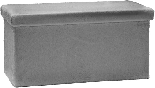Πουφ Αναδιπλούμενο Γκρι Velure 76x38cm