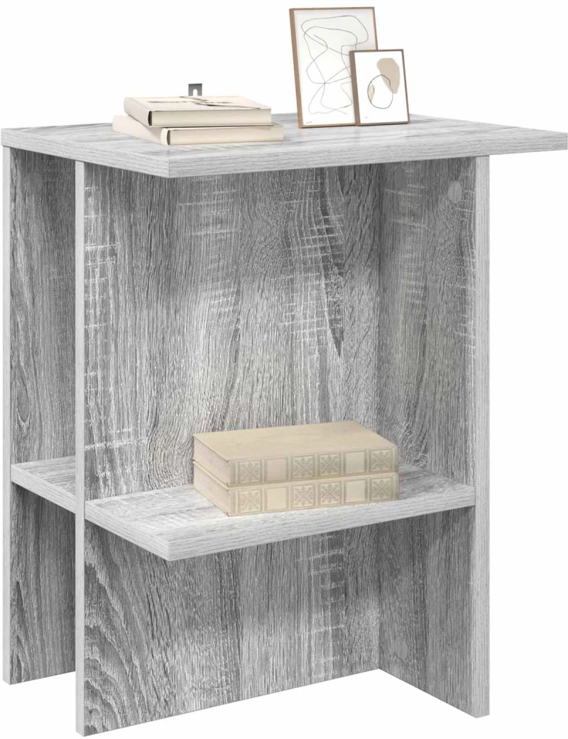 vidaXL Τραπεζάκι σαλονιού Γκρι Sonoma 40 x 30 x 49 εκ.