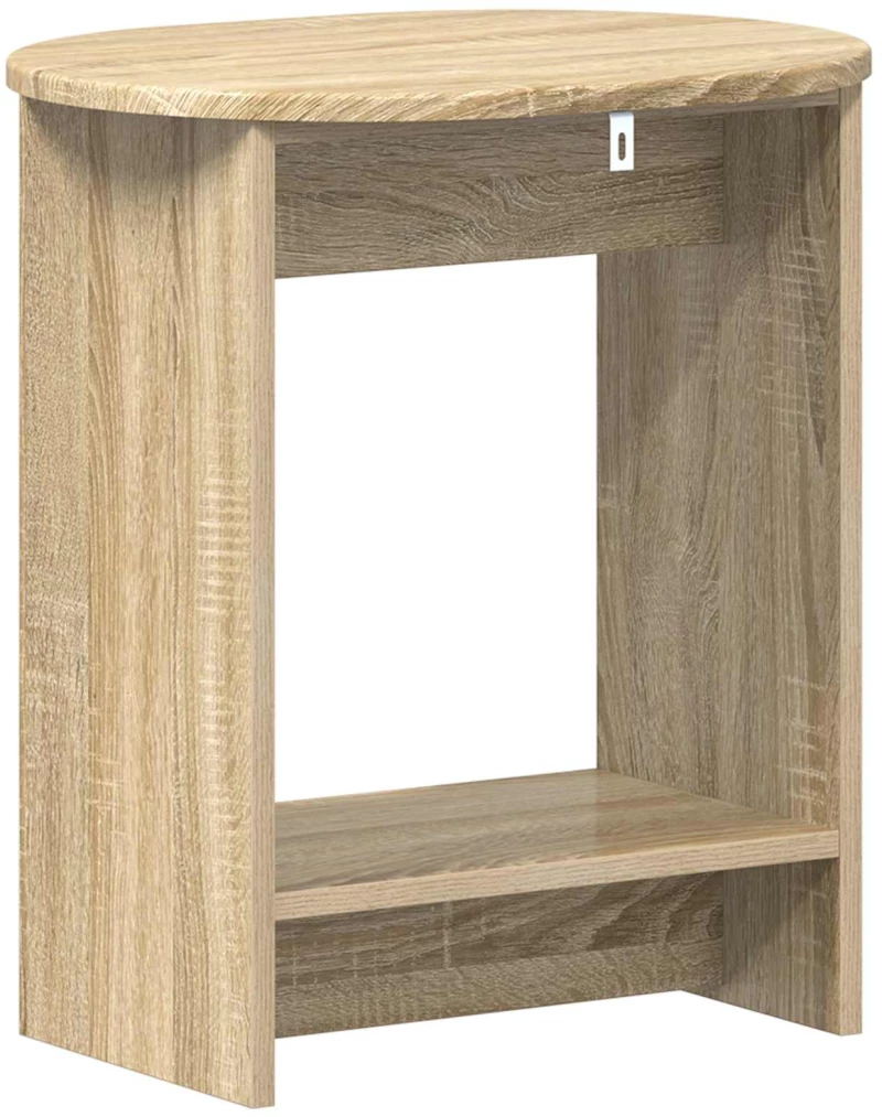 vidaXL Τραπεζάκι Πλευράς Sonoma Δρυς 50 x 39,5 x 55 εκ